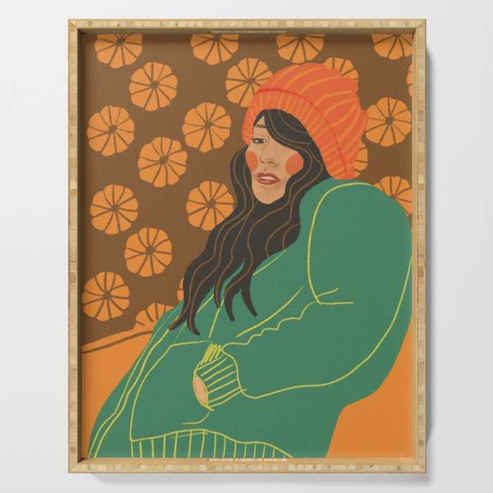 Pumpkin days Serving Tray Gallery Image 1