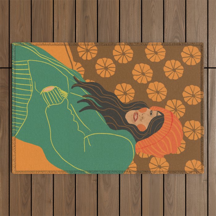 Pumpkin days Outdoor Rug Gallery Image 1