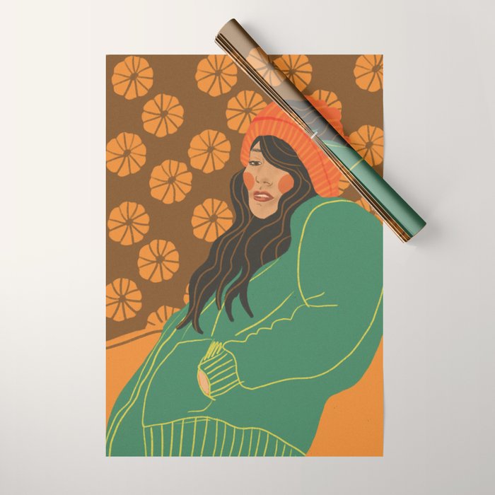 Pumpkin days Wrapping Paper Gallery Image 1