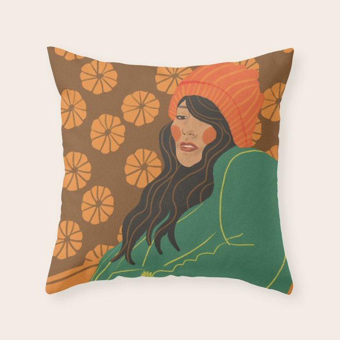 Pumpkin days Throw Pillow Gallery Image 6