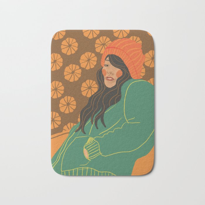 Pumpkin days Bath Mat Gallery Image 1