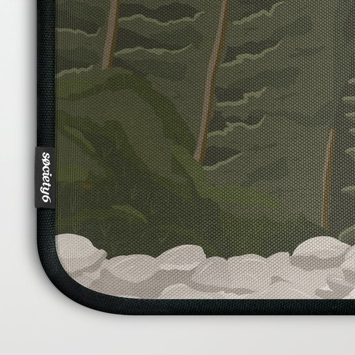 Acadia National Park, Maine, illustrated Laptop Sleeve Gallery Image 3