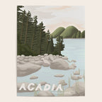 Acadia National Park, Maine, illustrated Poster Gallery Image 4