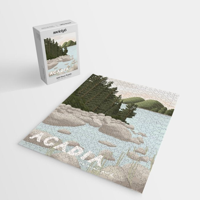 Acadia National Park, Maine, illustrated Jigsaw Puzzle Gallery Image 2