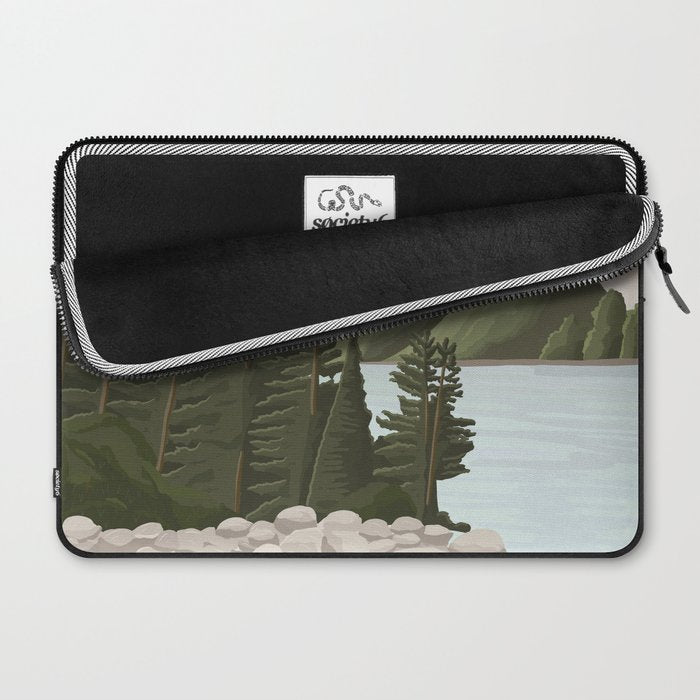 Acadia National Park, Maine, illustrated Laptop Sleeve Gallery Image 2