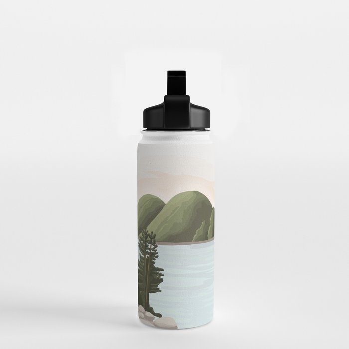 Acadia National Park, Maine, illustrated Water Bottle Gallery Image 2
