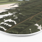 Acadia National Park, Maine, illustrated Bath Mat Gallery Image 3