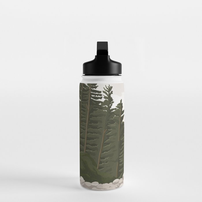 Acadia National Park, Maine, illustrated Water Bottle Gallery Image 3