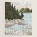 Acadia National Park, Maine, illustrated Jigsaw Puzzle Gallery Image 1