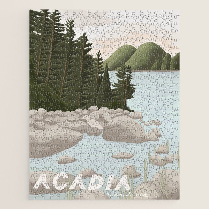 Acadia National Park, Maine, illustrated Jigsaw Puzzle Gallery Image 1