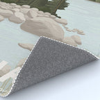 Acadia National Park, Maine, illustrated Rug Gallery Image 4