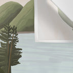 Acadia National Park, Maine, illustrated Wall Tapestry Gallery Image 3