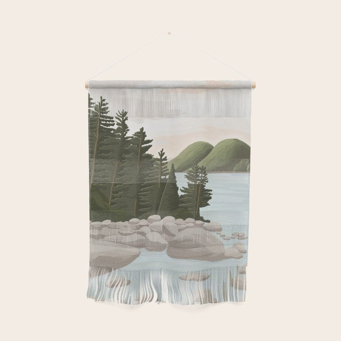 Acadia National Park, Maine, illustrated Wall Hanging Gallery Image 1