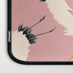 Pink Japanese Cranes Pattern Laptop Sleeve Gallery Image 3