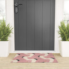 Pink Japanese Cranes Pattern Welcome Mat Gallery Image 3