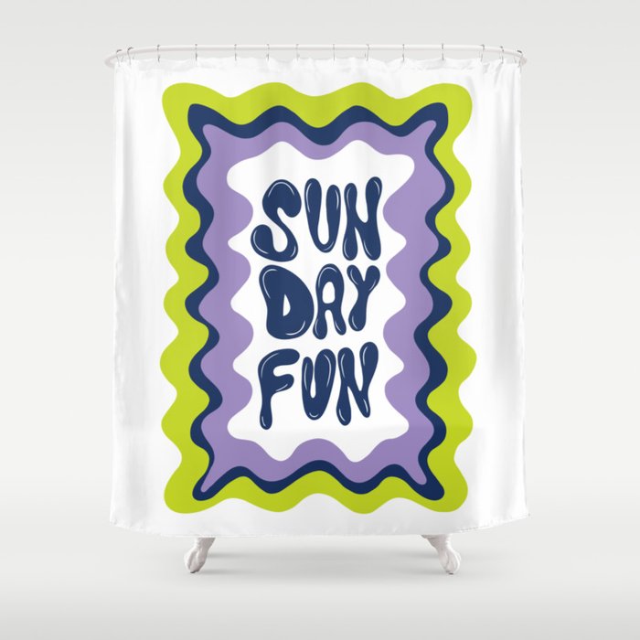 Sunday-Fun Shower Curtain Gallery Image 1