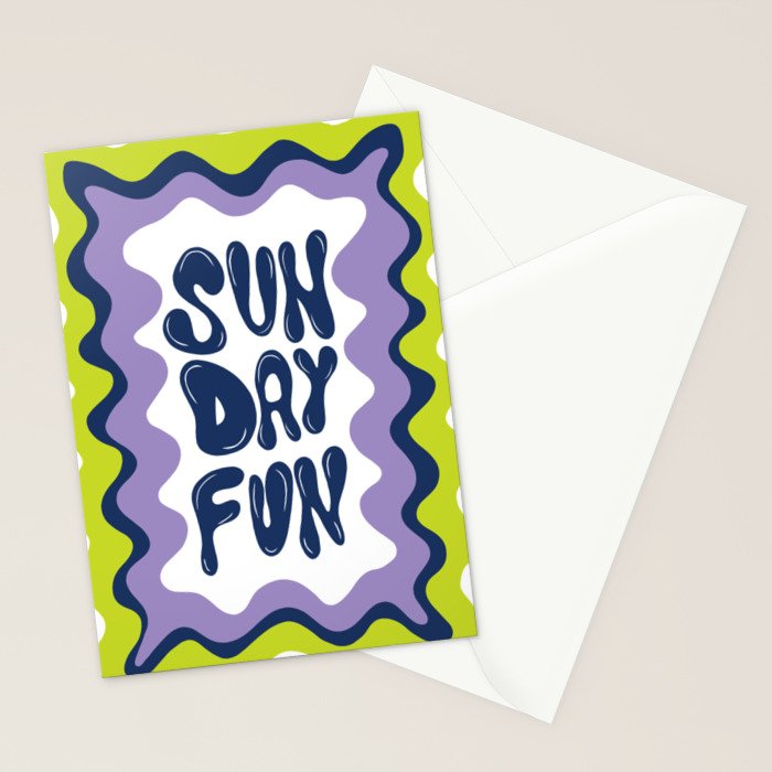 Sunday-Fun Stationery Card Gallery Image 2