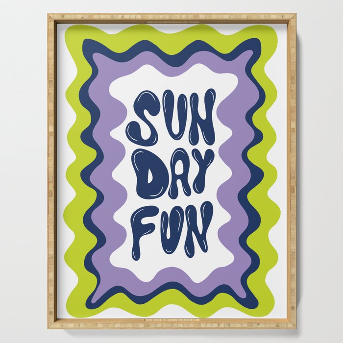 Sunday-Fun Serving Tray Gallery Image 1