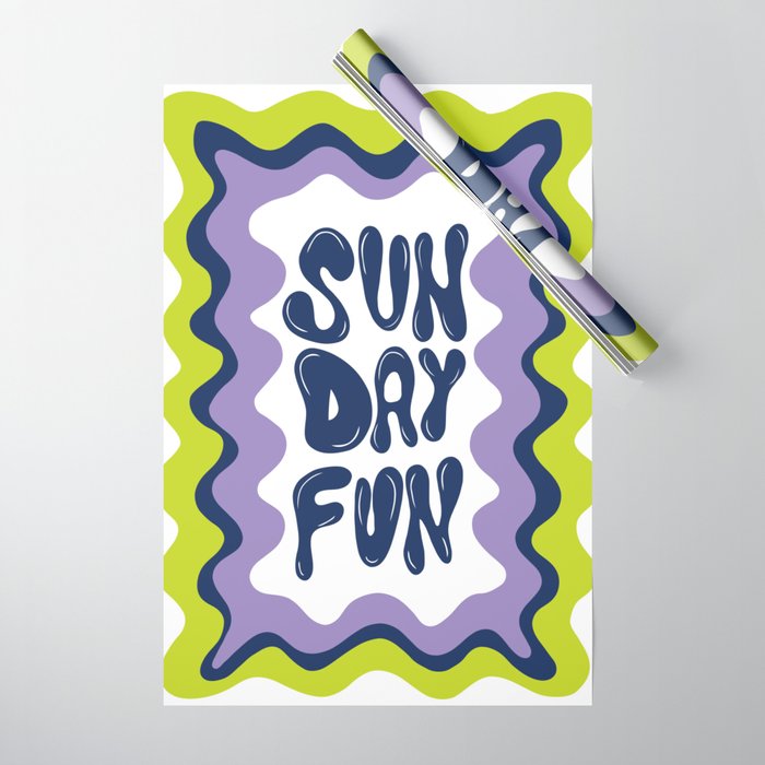 Sunday-Fun Wrapping Paper Gallery Image 1