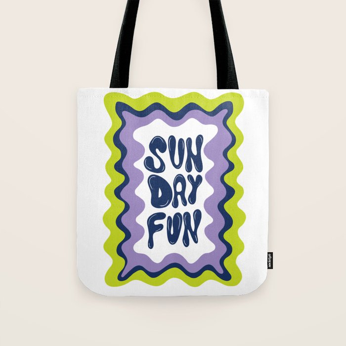 Sunday-Fun Tote Bag Gallery Image 1