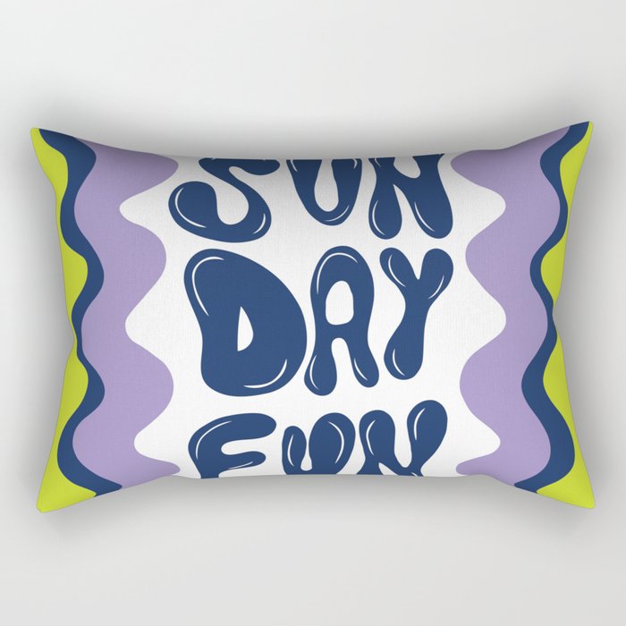 Sunday-Fun Rectangular Pillow Gallery Image 2