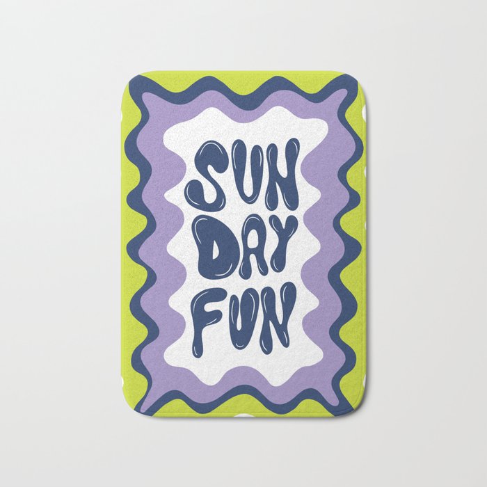 Sunday-Fun Bath Mat Gallery Image 1