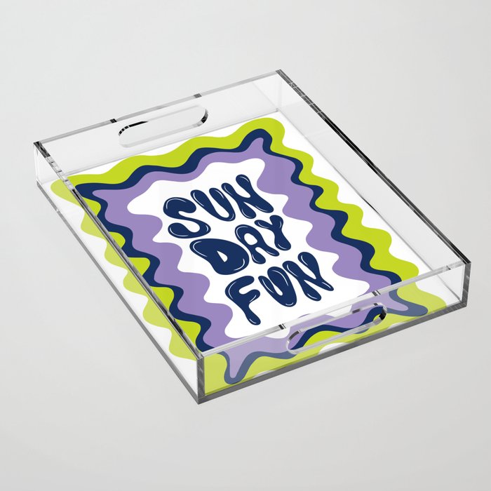 Sunday-Fun Acrylic Tray Gallery Image 1