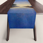 Hot Springs, Yavapai, Arizona landscape painting by Maxfield Parrish Table Runner Gallery Image 1