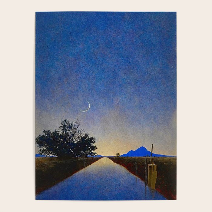 Hot Springs, Yavapai, Arizona landscape painting by Maxfield Parrish Poster Gallery Image 1