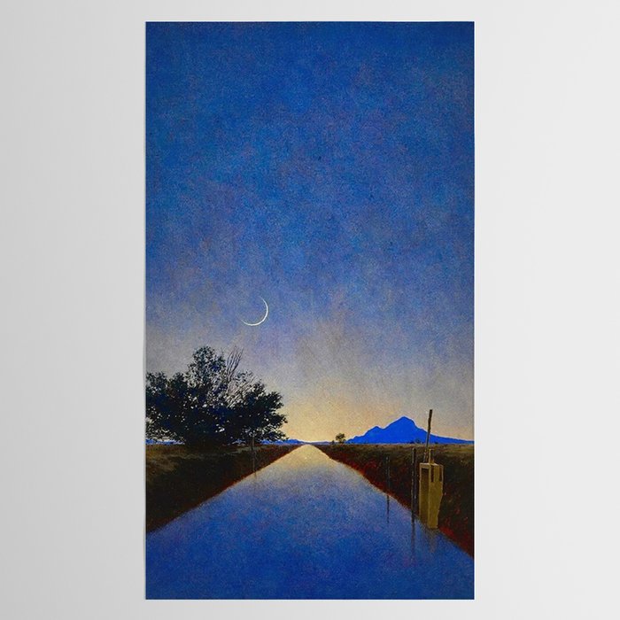 Hot Springs, Yavapai, Arizona landscape painting by Maxfield Parrish Tablecloth Gallery Image 2