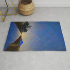 Hot Springs, Yavapai, Arizona landscape painting by Maxfield Parrish Rug Gallery Image 1