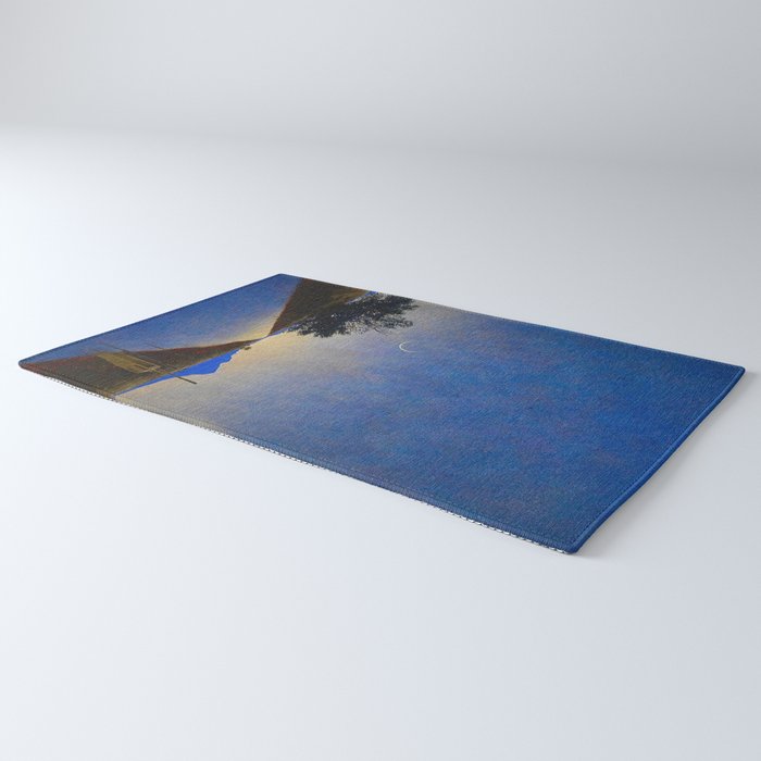 Hot Springs, Yavapai, Arizona landscape painting by Maxfield Parrish Rug Gallery Image 3