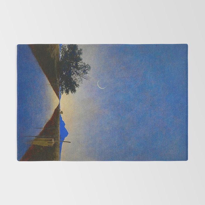 Hot Springs, Yavapai, Arizona landscape painting by Maxfield Parrish Rug Gallery Image 2