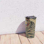 Striped Vintage Minhwa Tiger and Magpie Travel Mug Gallery Image 4