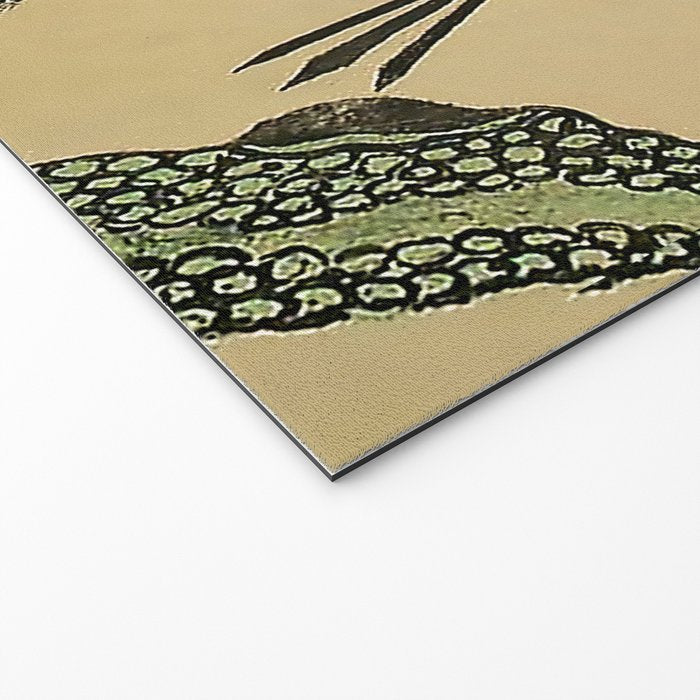 Striped Vintage Minhwa Tiger and Magpie Welcome Mat Gallery Image 2