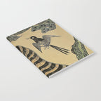 Striped Vintage Minhwa Tiger and Magpie Notebook Gallery Image 2