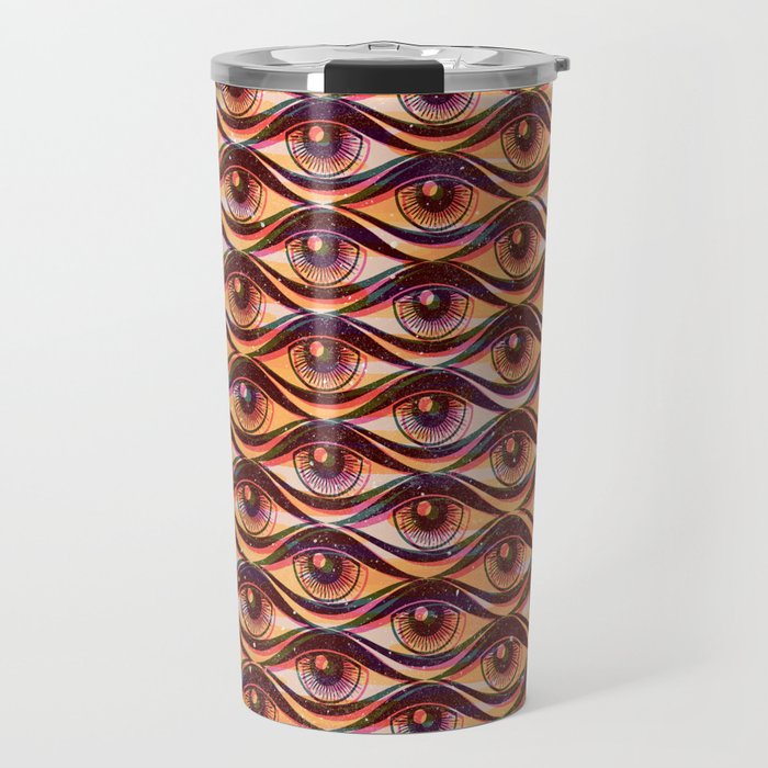 Hypnotized - vintage gold Travel Mug Gallery Image 1