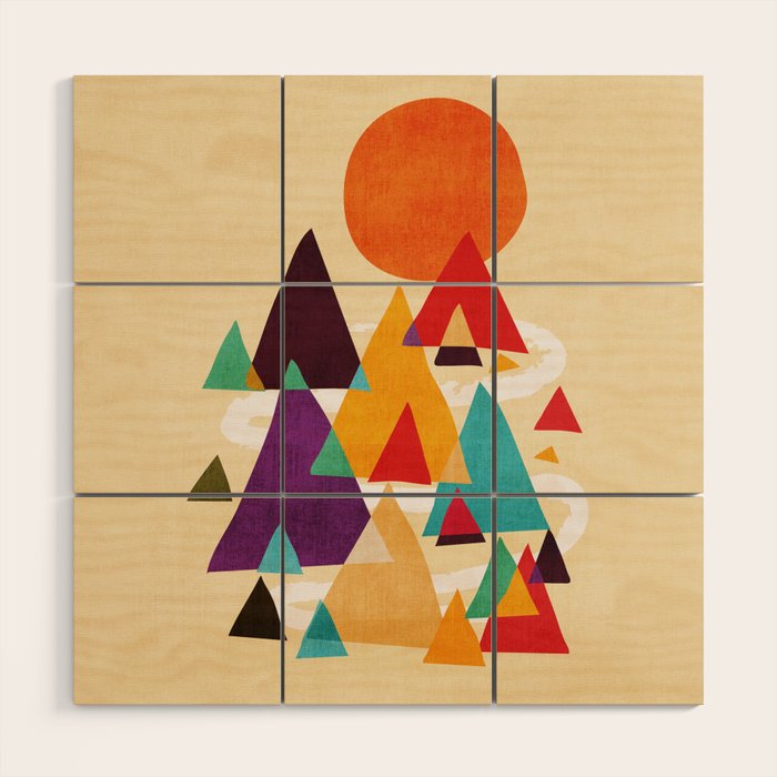 Let's visit the mountains Wood Wall Art Gallery Image 1