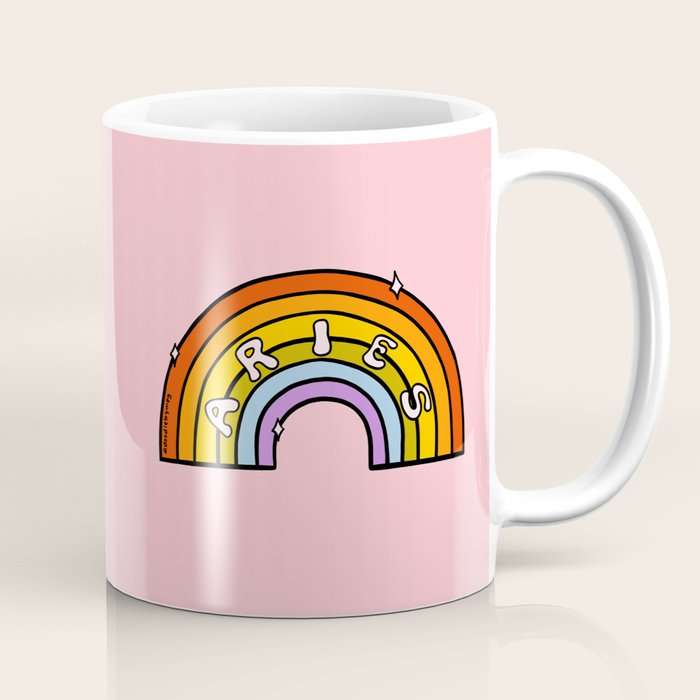 Aries Rainbow Coffee Mug Gallery Image 1