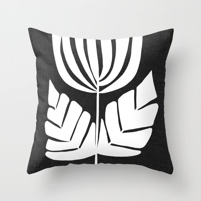 Double Leaf Bell Bloom ii Throw Pillow Gallery Image 6