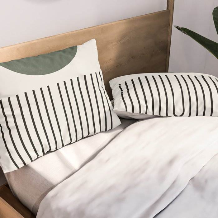 Retro Geo Composition Pillow Sham Gallery Image 2