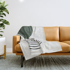 Retro Geo Composition Throw Blanket Gallery Image 1