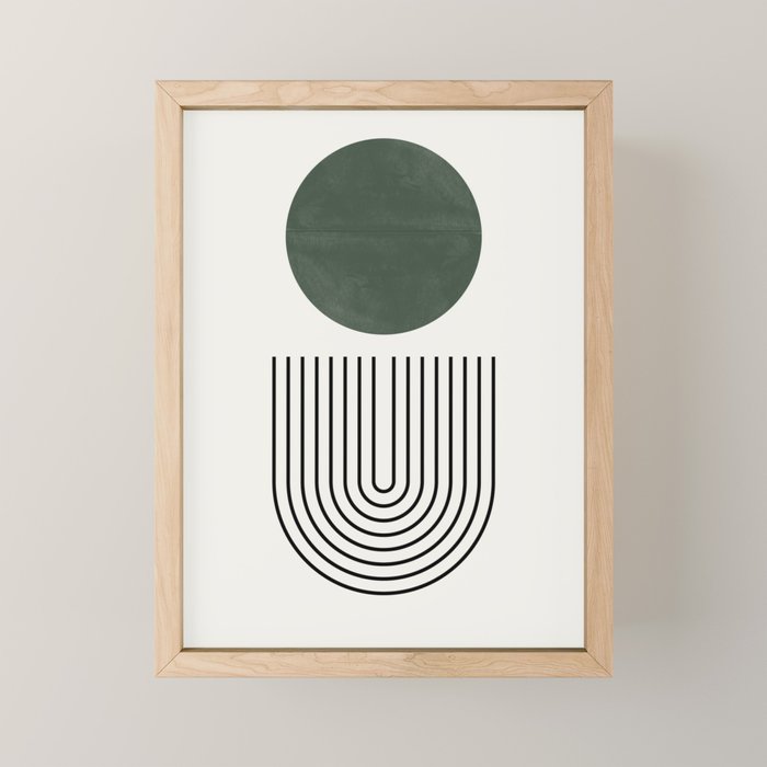 Retro Geo Composition Mini Art Print Gallery Image 1