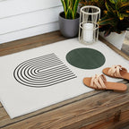 Retro Geo Composition Outdoor Rug Gallery Image 2