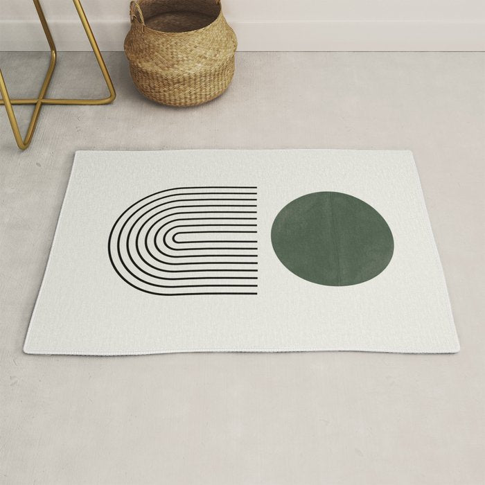 Retro Geo Composition Rug Gallery Image 1