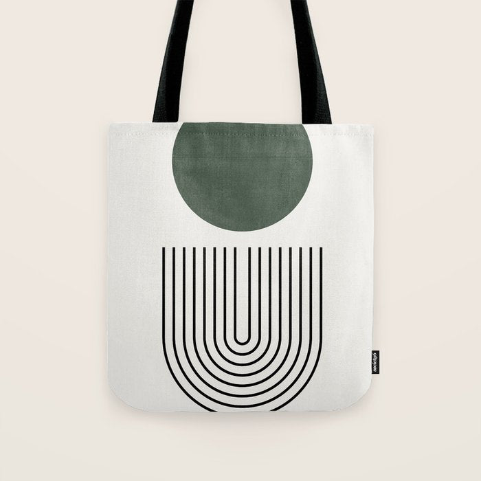 Retro Geo Composition Tote Bag Gallery Image 1