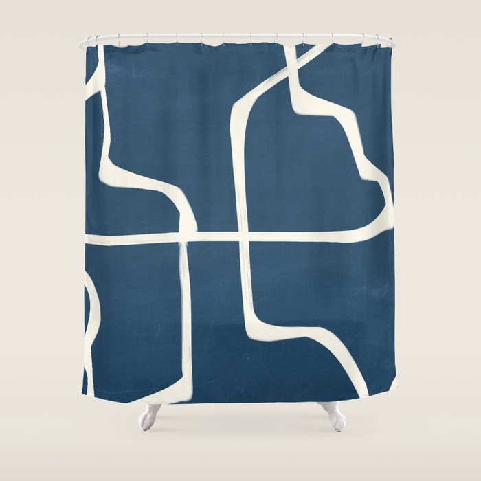 Abstract Lines 3 Shower Curtain Gallery Image 1