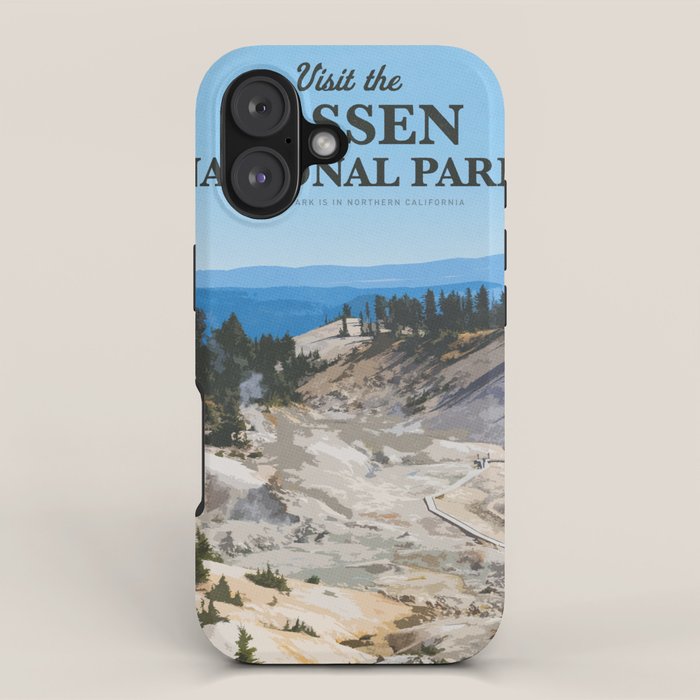 Visit the Lassen National Park iPhone Case Gallery Image 1