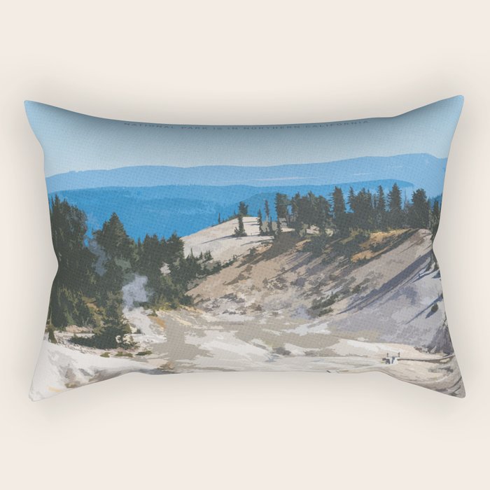 Visit the Lassen National Park Rectangular Pillow Gallery Image 1