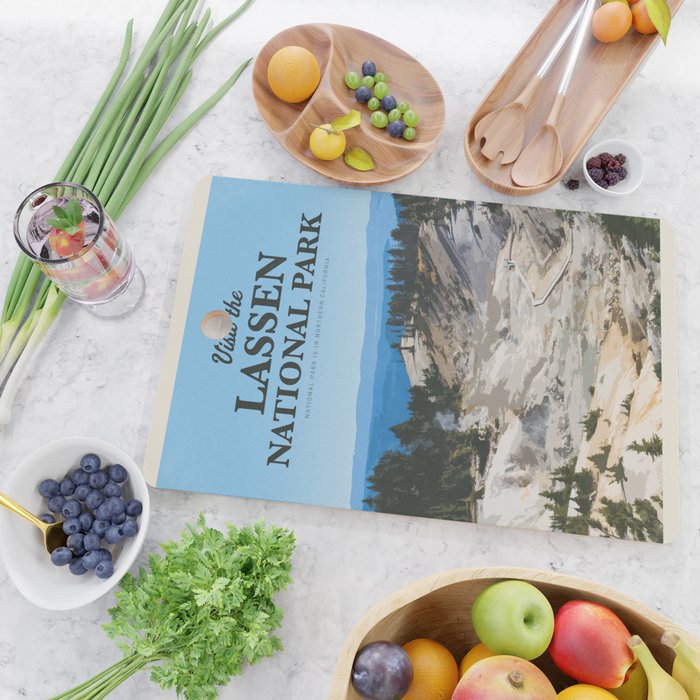 Visit the Lassen National Park Cutting Board Gallery Image 2